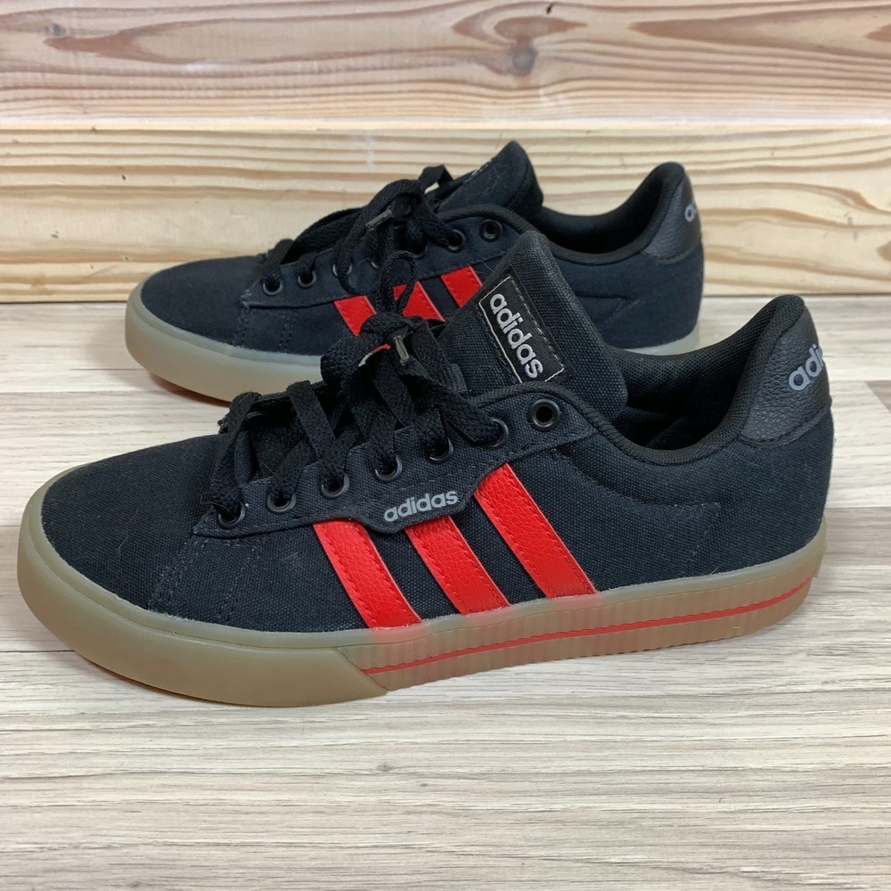 Adidas Daily Sneakers Men 6 Translucent Black Red SGC 753002 Athletic Skate Shoe